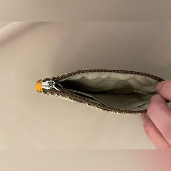 Corner Zip Wristlet In Signature Canvas With Stripe - Picture 3 of 4